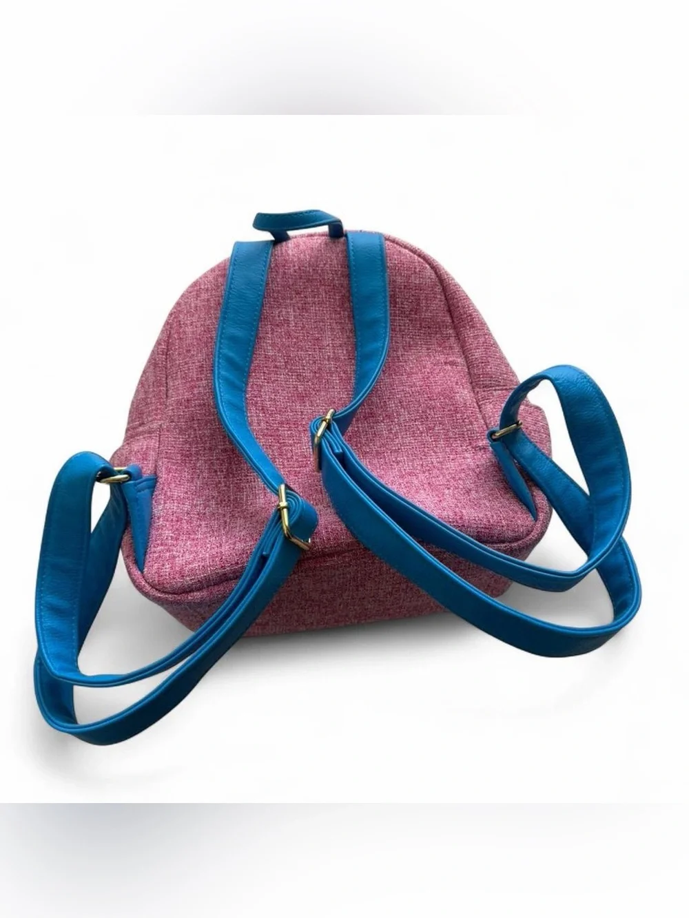 Loungefly Harry Potter Luna Lovegood Pink Tweed Mini Backpack Winged Glasses